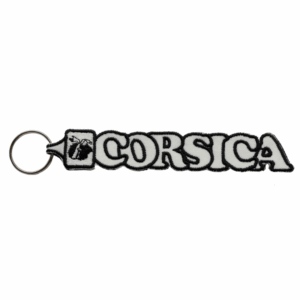 Porta-chaves Bordado – Corsica (Branco) (França)