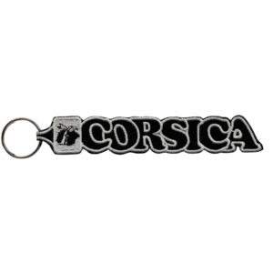 Porta-chaves Bordado – Corsica (Preto) (França)