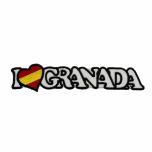 Parche Bordado – I Love Granada (Blanco) (España)