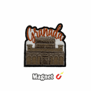 Parche Magnético Bordado - Alhambra - Granada (España) (Imán)