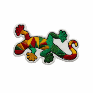 Embroidered Patch - Lagartija de Colores (Red, Orange and Green) (Spain)