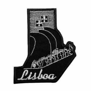 Emblema bordado – Monumento a los Descubrimientos, Lisboa (Negro)