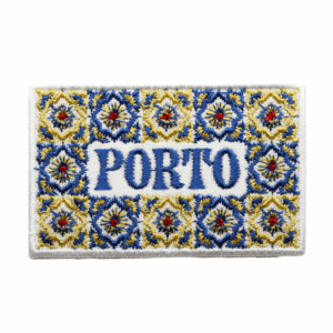 Emblema Bordado – Porto Azulejos (Amarelo, Azul e Vermelho)