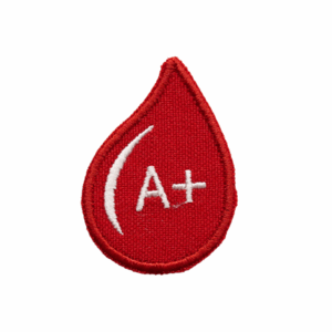Embroidered Badge – Blood Group A+