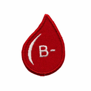 Embroidered Emblem – Blood Group B-
