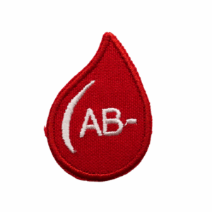 Embroidered Emblem – Blood Group AB-