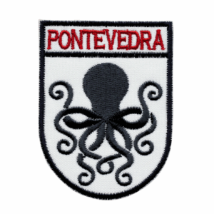 Écusson brodé – Pontevedra – Bouclier avec pieuvre (Espagne)
