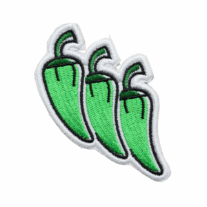 Embroidered Patch – Tres Pimientos de Padrón (Spain)