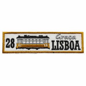 Emblema Bordado – Elétrico 28, Graça, Lisboa (Retangular)