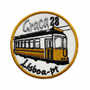 Emblema Bordado – Elétrico 28, Graça, Lisboa (Redondo)