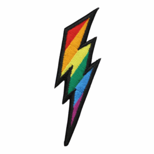 Emblema Bordado – Raio com Arco-íris