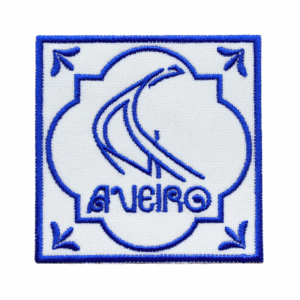 Emblema Bordado – Barco Moliceiro, Aveiro (Quadrado)