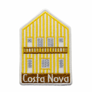 Emblema Bordado – Costa Nova – Casa (Amarelo) (Aveiro)