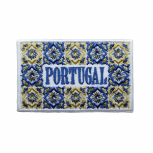 Emblema Bordado – Portugal Azulejos (Amarelo e Azul)