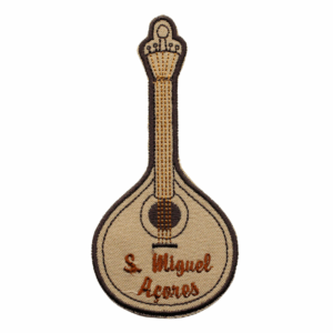 Emblema Bordado – Guitarra Portuguesa - S. Miguel, Açores