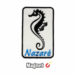 Emblema Magnético Bordado –  Cavalo Marinho - Nazaré (Íman)