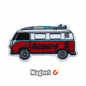 Emblema Magnético Bordado – Nazaré - Autocaravana (Íman)