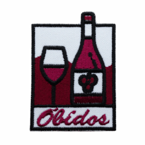Emblema Bordado – Garrafa de Ginja, Óbidos