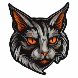 Embroidered Badge – Cat (Large)