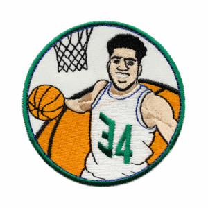 Emblema Bordado – Jogador de Basquetebol nº 34