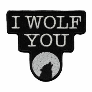 Emblema Bordado – I Wolf You - YOU