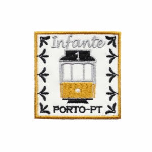Emblema Bordado – Elétrico 1, Infante, Porto (Quadrado)