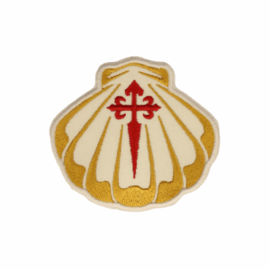 Parche Bordado – Concha Dorada con Espada de Santiago (España)