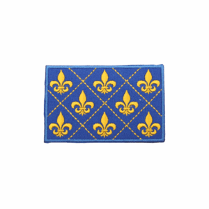 Emblema Bordado França – Bandeira Flor-de-lis