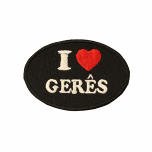 Emblema Bordado – I Love Gerês Oval (Preto)