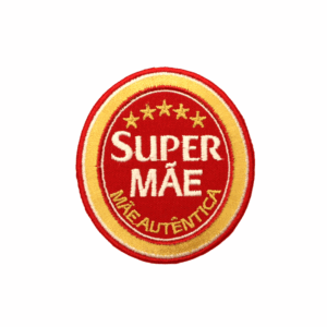 Emblema Bordado Super Mãe
