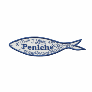 Emblema Bordado – Sardinha I Love Peniche (Azul)