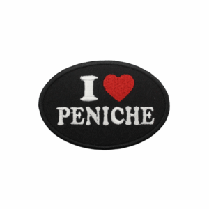 Emblema Bordado – I Love Peniche Oval (Preto)