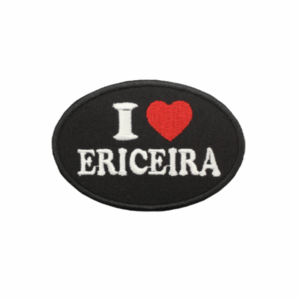Emblema Bordado – I Love Ericeira Oval (Preto)