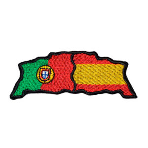 Parche Bordado – Bandera Portugal/España