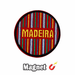 Emblema Magnético Bordado Redondo Padrão Trajes Madeira Portugal (Íman)