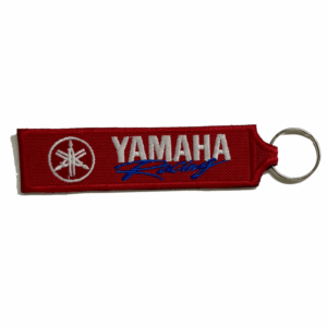 Porte-clés brodé rouge Yamaha Racing