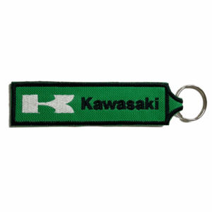 Kawasaki Green Embroidered Key Ring