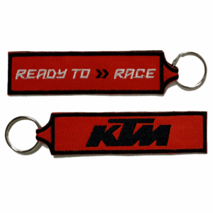 Porta-chaves Bordado de Ambos os Lados KTM Vermelho