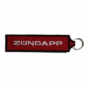 Red Zundapp Embroidered Key Ring