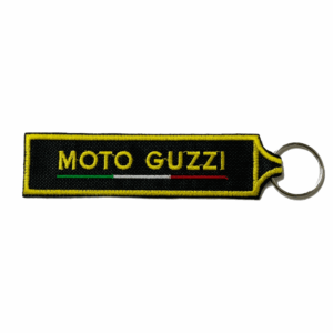 Porta-chaves Bordado Moto Guzzi Preto
