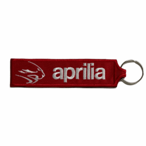 Red Aprilia Embroidered Key Ring
