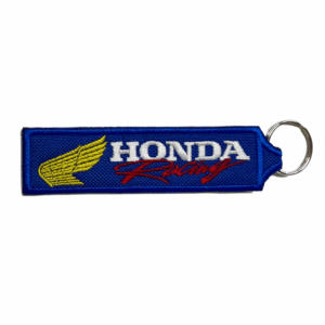 Porta-chaves Bordado Honda Racing Azul