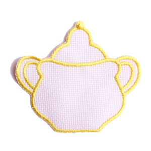 Emblemas Living Louça Açucareiro Branco e Amarelo