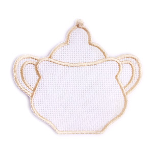 Emblemas Living Louça Açucareiro Branco e Castanho