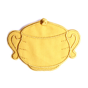 Emblemas Living Louça Açucareiro Pequeno Amarelo