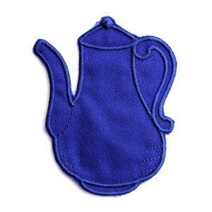 Emblemas Living Louça Bulle Pequeno Azul