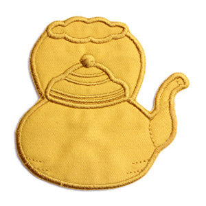 Emblemas Living Louça Chaleira Pequena Amarela