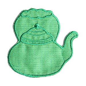 Emblemas Living Louça Chaleira Pequena Verde