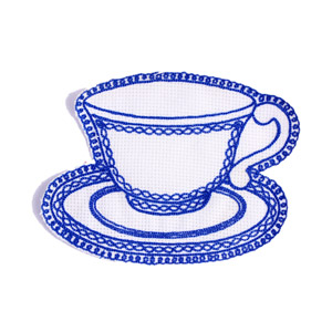 Emblemas Living Louça Chávena Cornely Azul