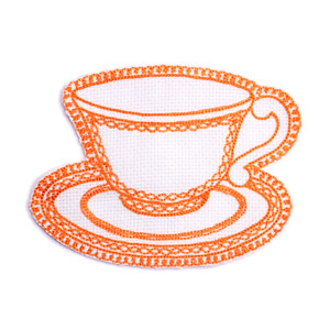 Emblemas Living Louça Chávena Cornely Laranja